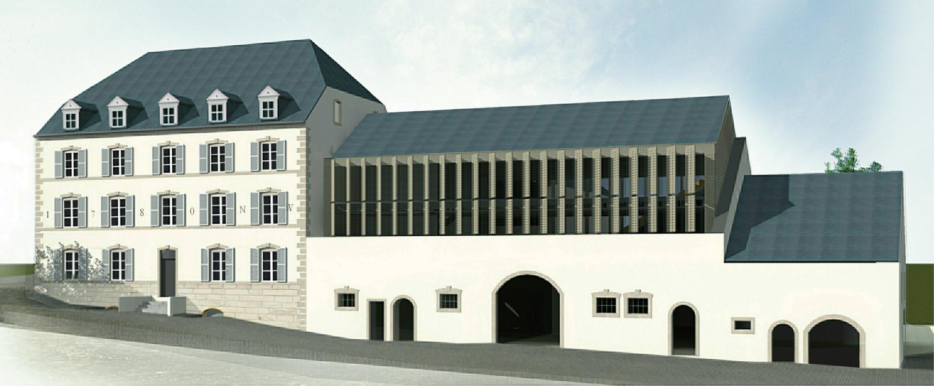 1 Esquisse pour la rénovation d’une ferme classée, Roodt-sur-Syre