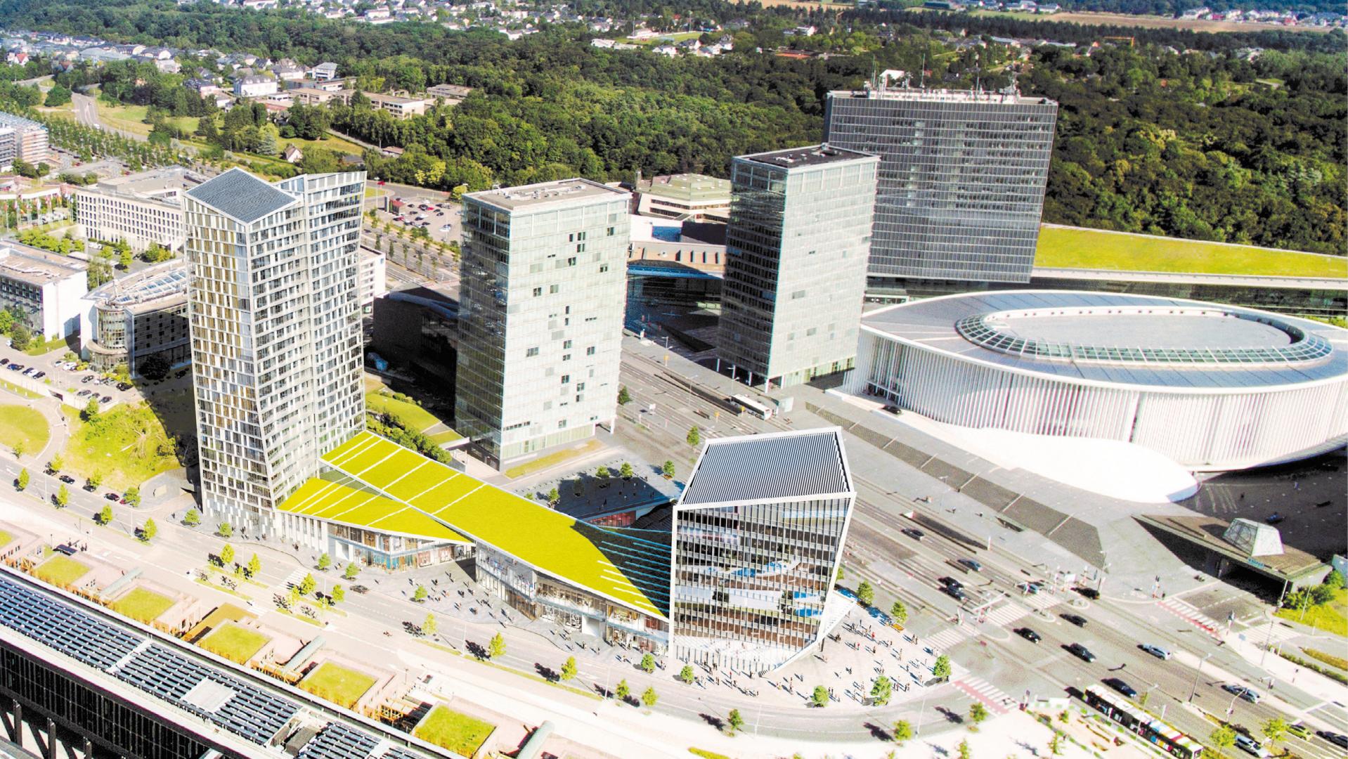 1 Complexe immobilier Infinity à Kirchberg (simulation Arquitectonica / M3 Architectes