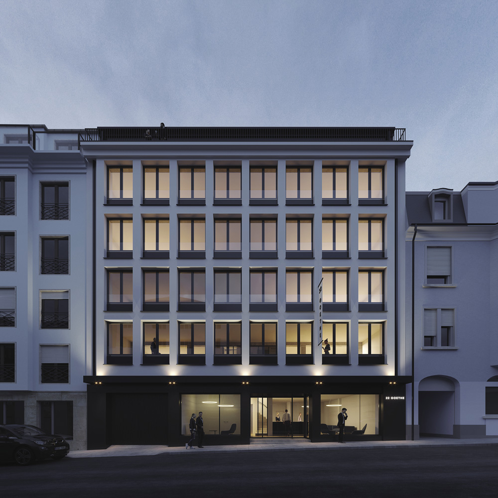 13 Rénovation d’un immeuble de bureaux
LUX Goethe 22 Sarl, Luxembourg-Ville 13 Rénovation d’un immeuble de bureaux
LUX Goethe 22 Sarl, Luxembourg-Ville