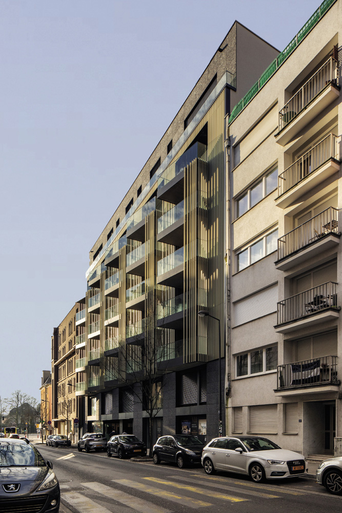 3 Unibra: rénovation d’un immeuble de bureaux en commerce et logements à Limpertsberg. 3 Unibra: rénovation d’un immeuble de bureaux en commerce et logements à Limpertsberg.