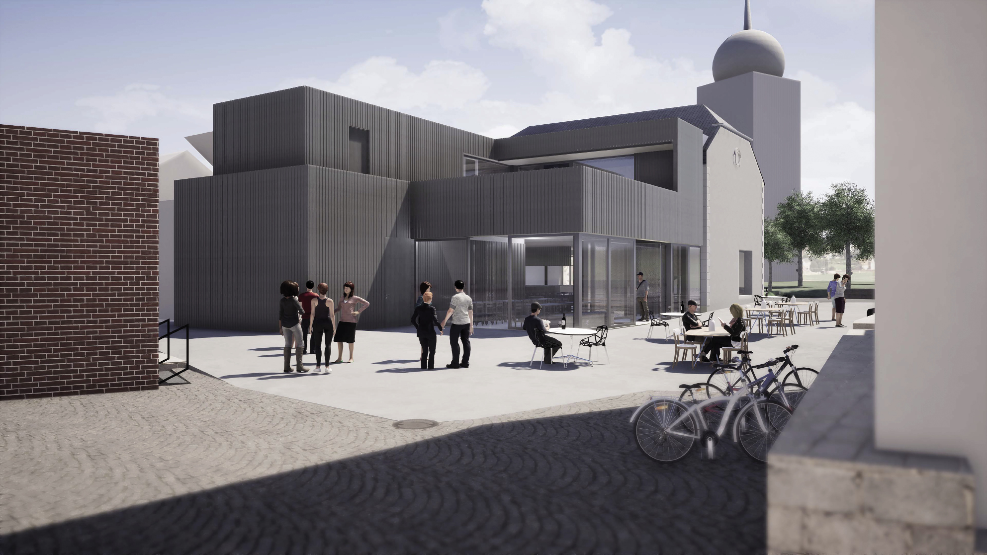REAMENAGEMENT DE LA MAISON N°1 RUE JEAN MAJERUS ET NOUVELLE CONSTRUCTION D’UNE BRASSERIE Maître d’ouvrage : l’Administration communale de Mersch COEBA S.à R.L.